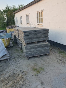 Beton tegels 100×100×5 cm grijs