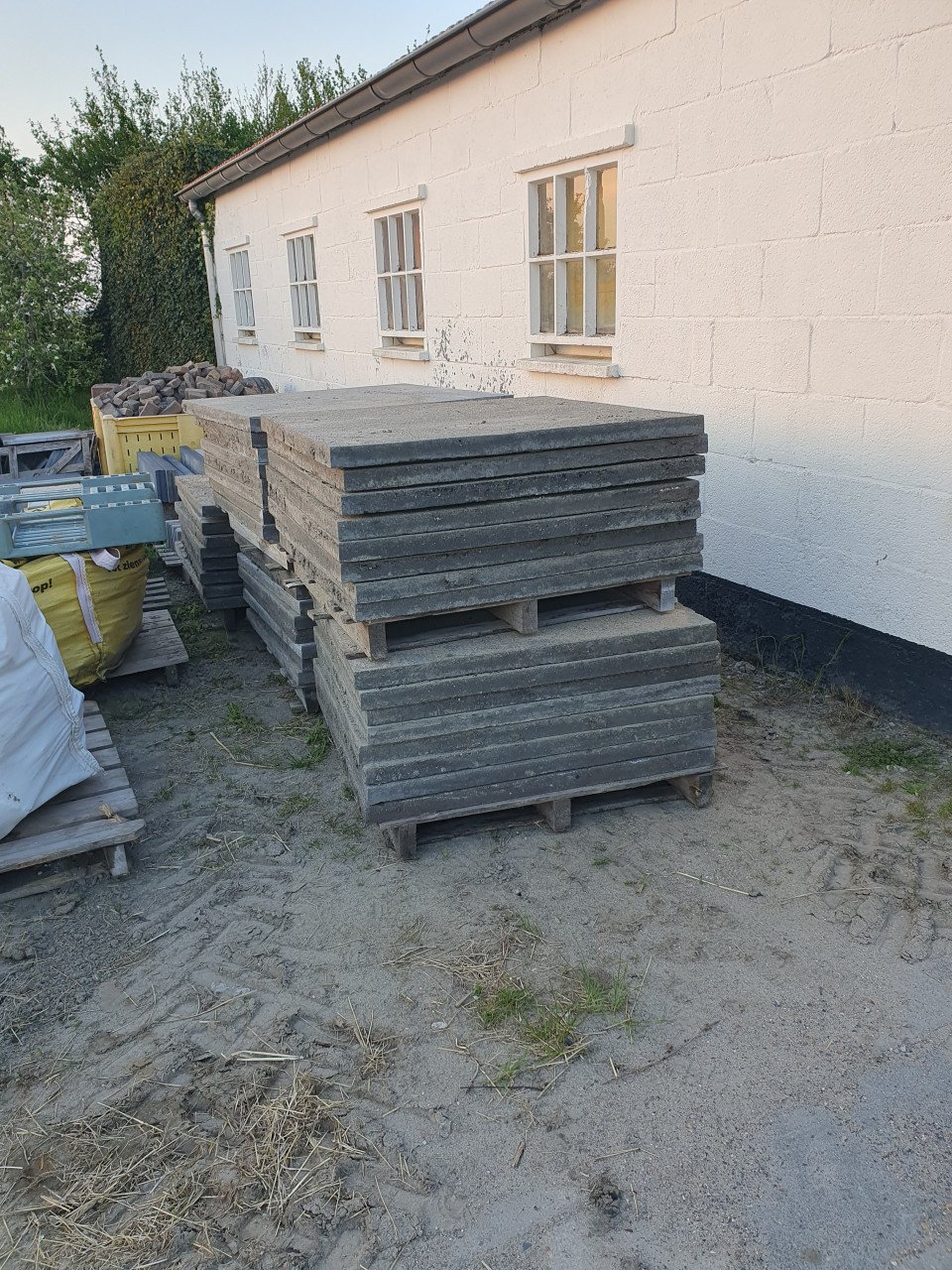 Beton tegels 100×100×5 cm grijs