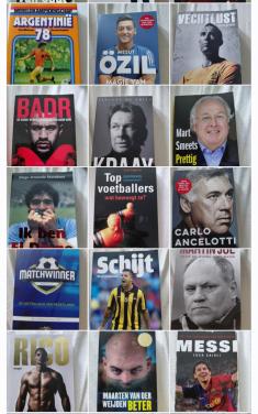 Boeken /voetbal /sport /autobiografie/62 stuks
