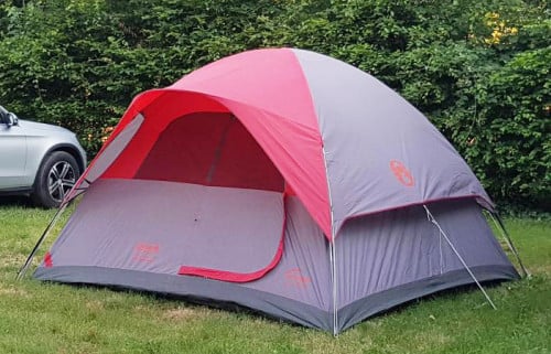 Koepeltent met stahoogte Coleman 3x3x1.83 staat in 10 min.
