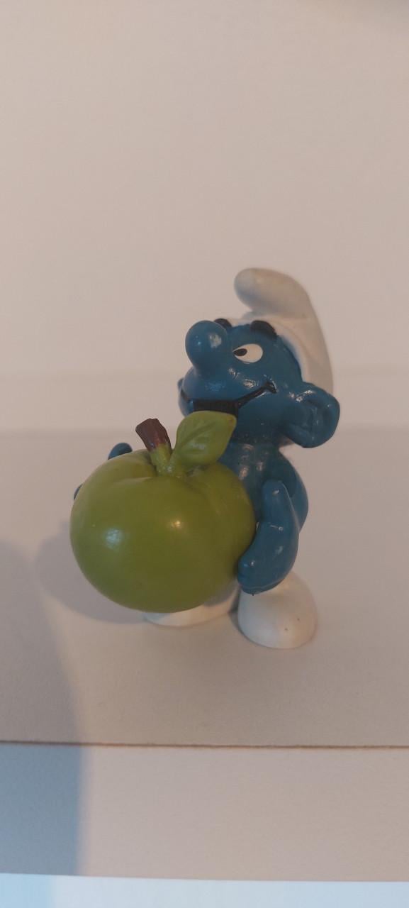 Te koop 3 plastic vintage Smurfen speelfiguurtjes