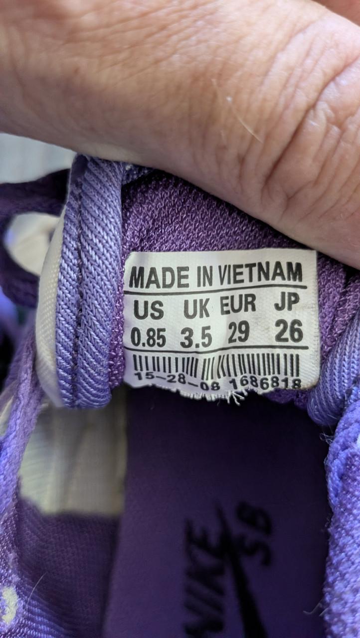 Nike SB Sneakers – Paars/Wit – Maat 29 (Nieuw)