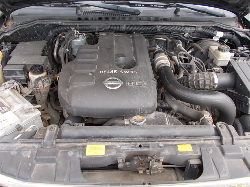 Nissan Navara 2.5 dci 4wd bj. 2010 motor defect!! export