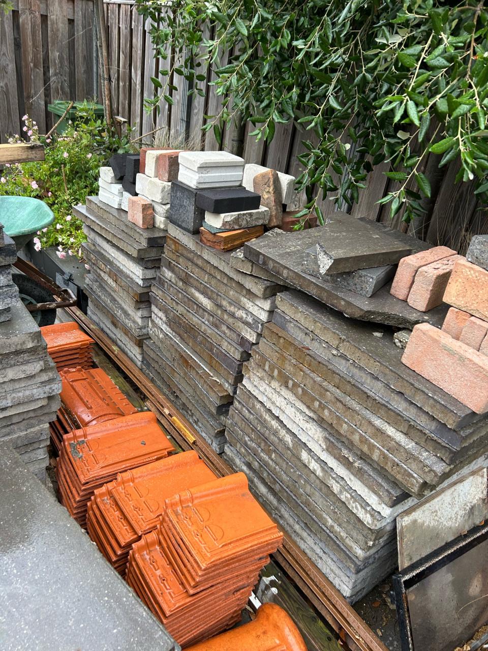 20-25 m² betontegels 60x60 cm