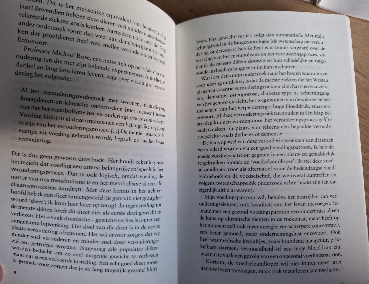 De voedselzandloper, over afvallen en langer jong blijven, Kris Verburgh