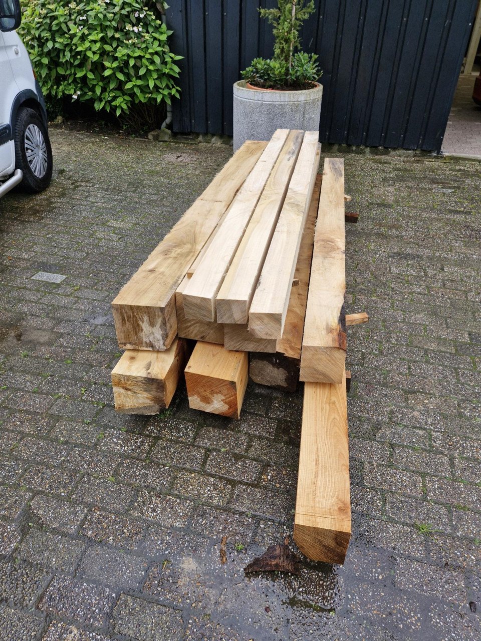 Tuinhout planken, balken en palen