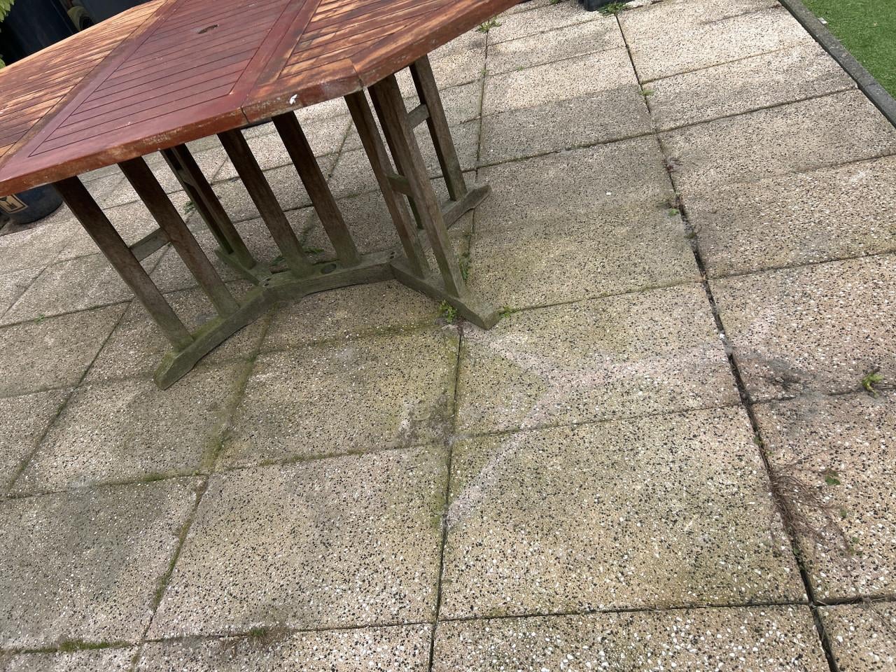 Uitschuifbare tuintafel opknapper