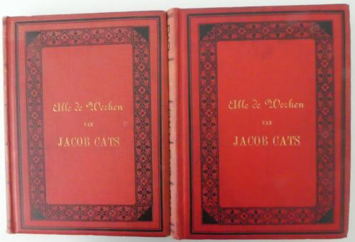 ALLE DE WERKEN van JACOB CATS, 1880/88 - in 2 delen - 1e druk!