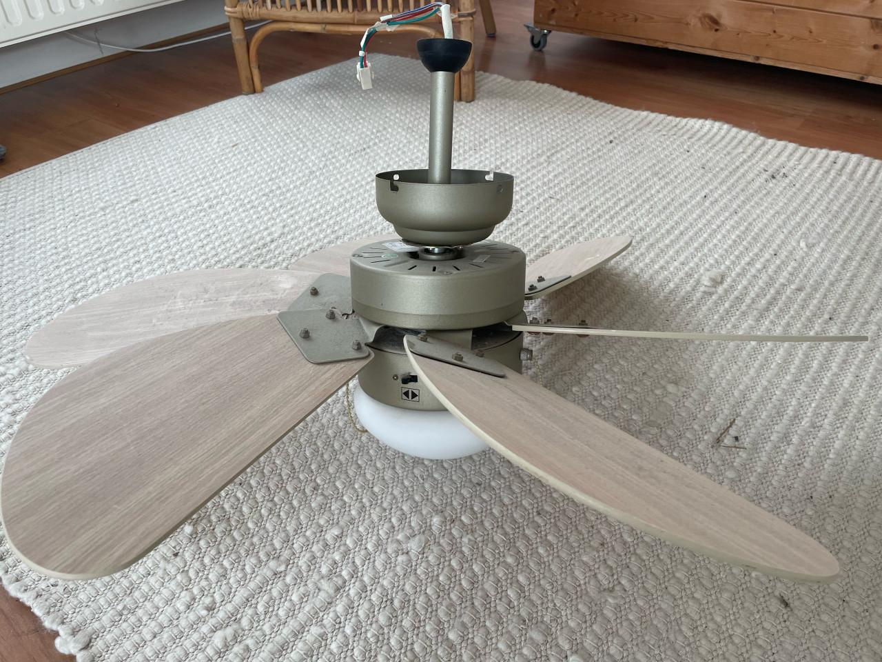 Plafondventilator met verlichting en 3 snelheden