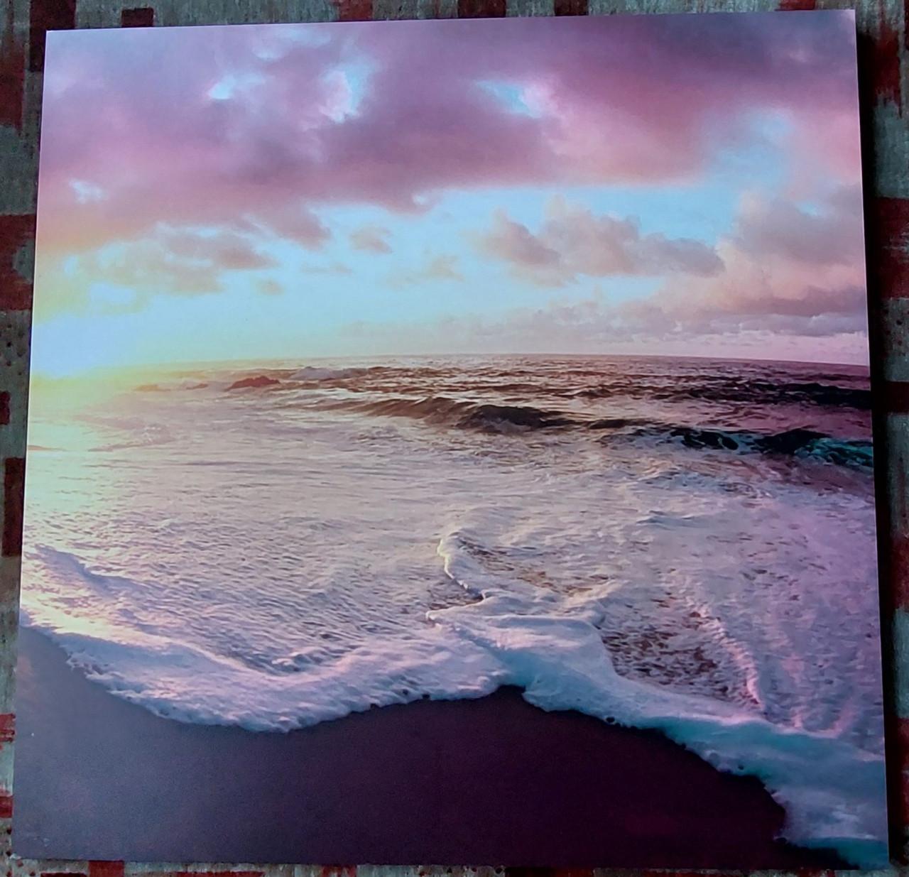 Mooie Zeeuwse foto op hout voor binnen aan de muur 60x60 cm.