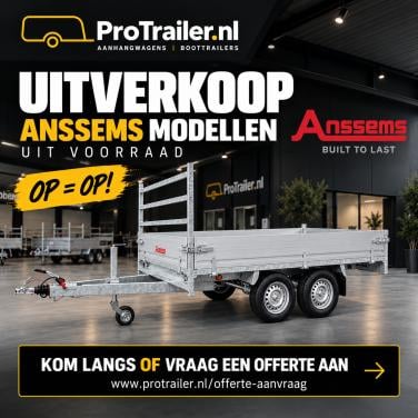 UITVERKOOP ANSSEMS AANHANGWAGENS – OP = OP!