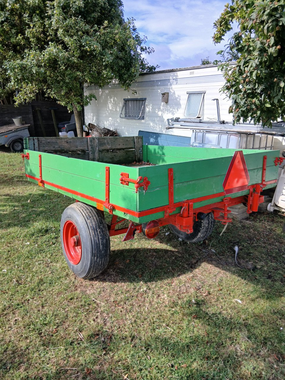 Aanhanger landbouw kiepbaar