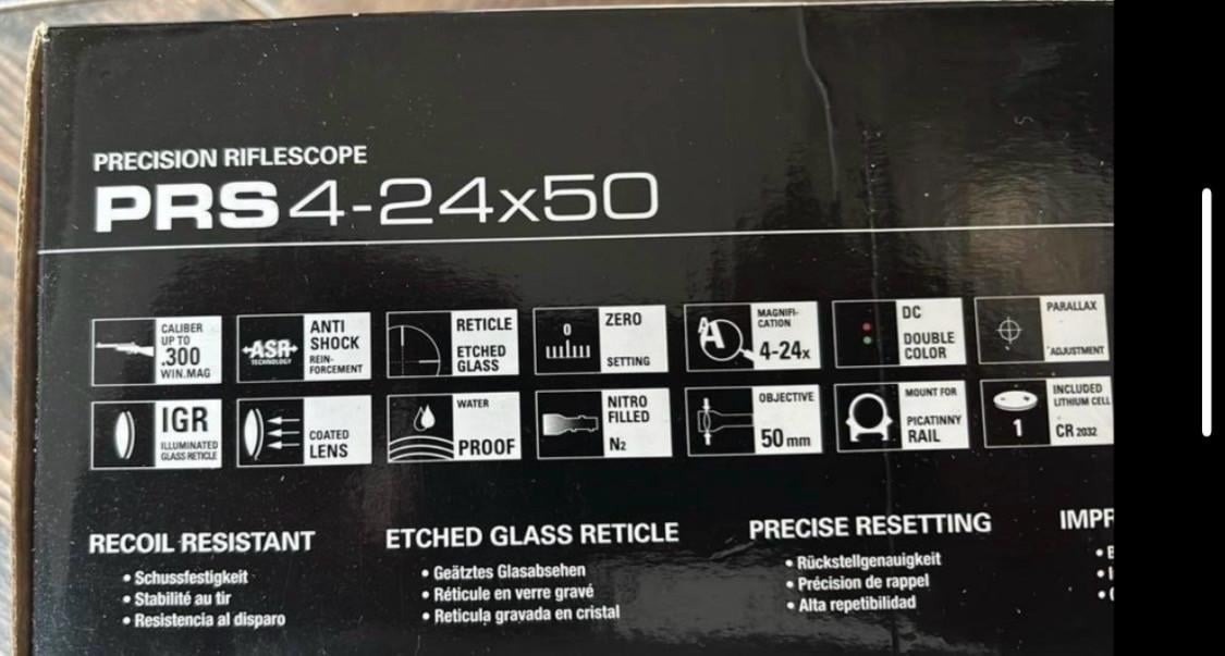 High end Walther richtkijker scope, vuurwapen schokbestendig