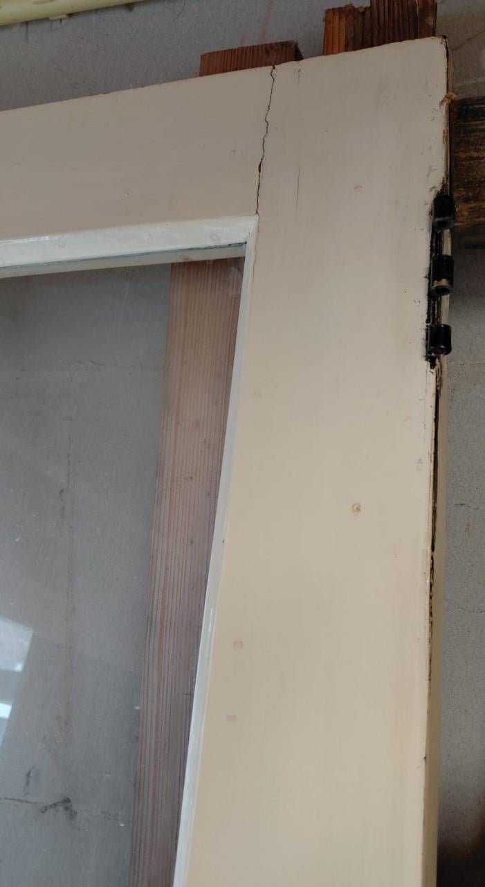 Binnen- tussendeur met glas, gratis
