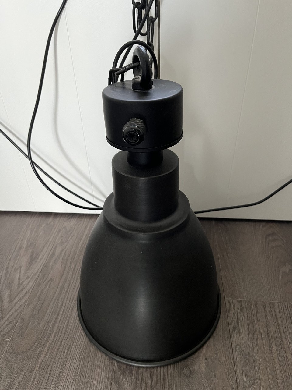Industriële zwarte hanglamp