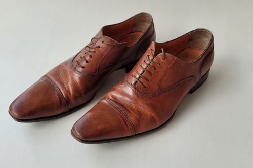 Santoni bruine veterschoenen