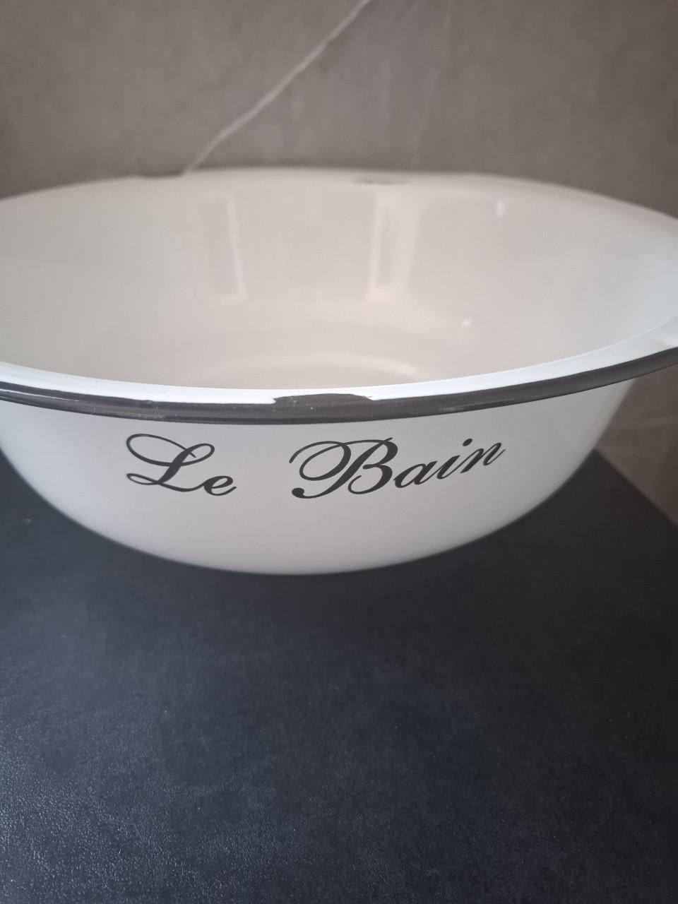 Emaille schaal le Bain