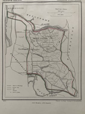 Topografische kaart gemeente Stoppeldijk