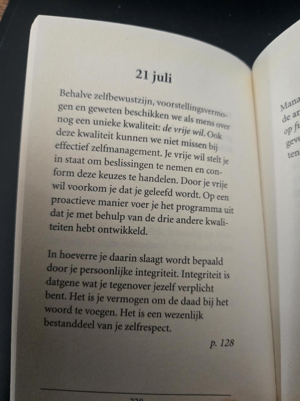 Boek "Inspiratie van dag tot dag" geschreven door Stephen R. Covey. 2004