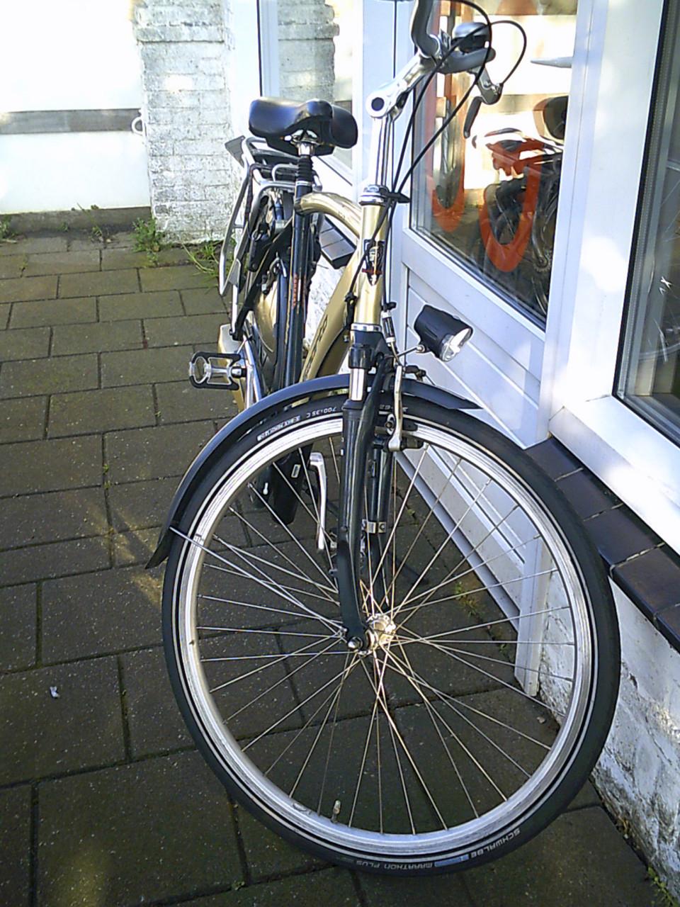 Gebruikte Sparta herenfiets 54cm met verende zadelpen met V-Brakes