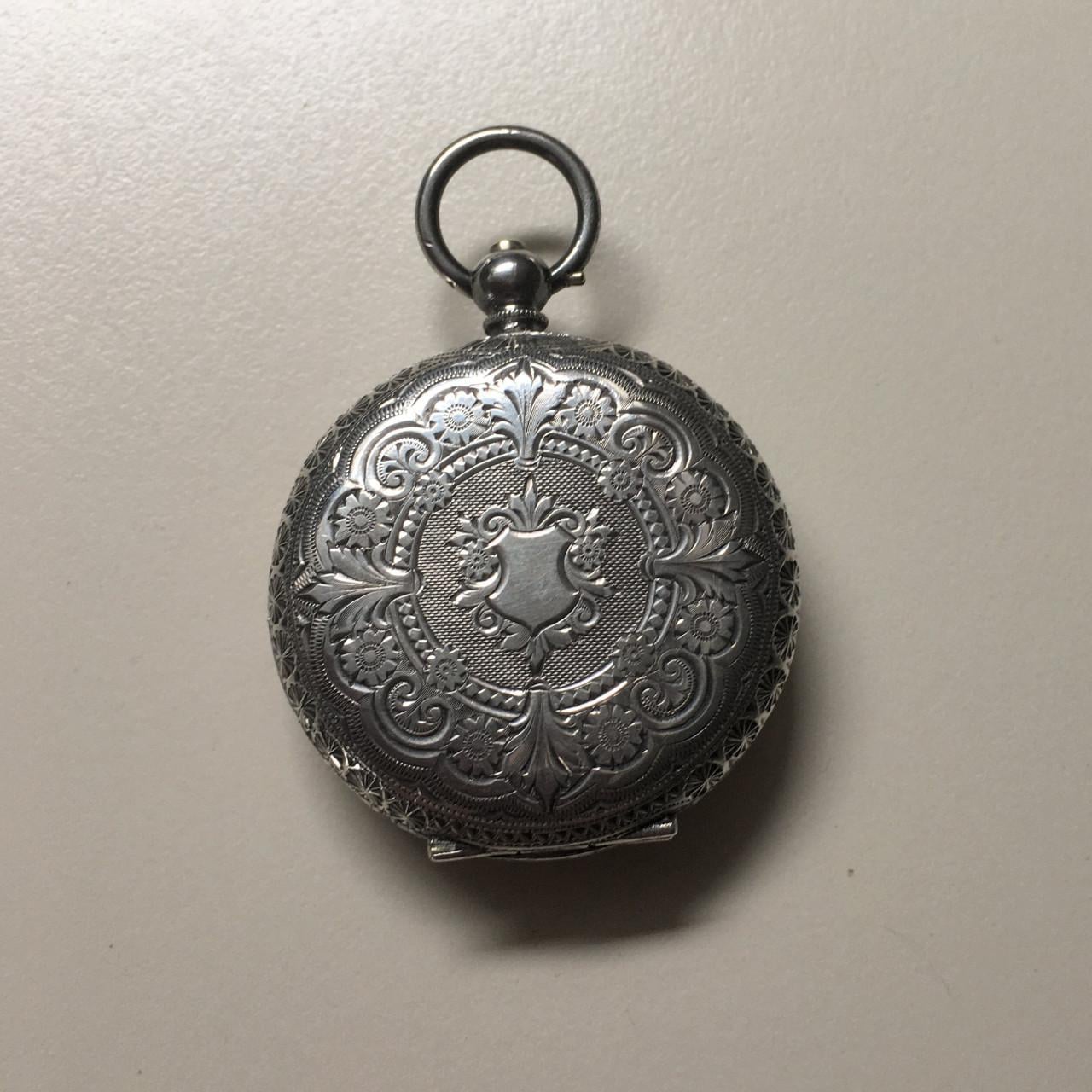 Argentum silver Ladies Pocketwatch 1888