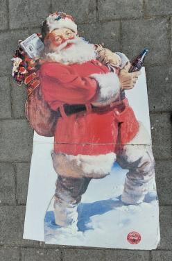 Reclame Coca Cola kerstman display