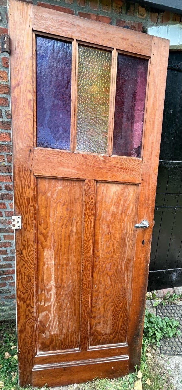 5 authentieke, stompe jaren ‘30 massieve paneel binnendeuren