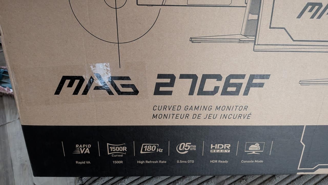 MSI MAG 27C6F Curved Gaming Monitor – Nog verzegeld!