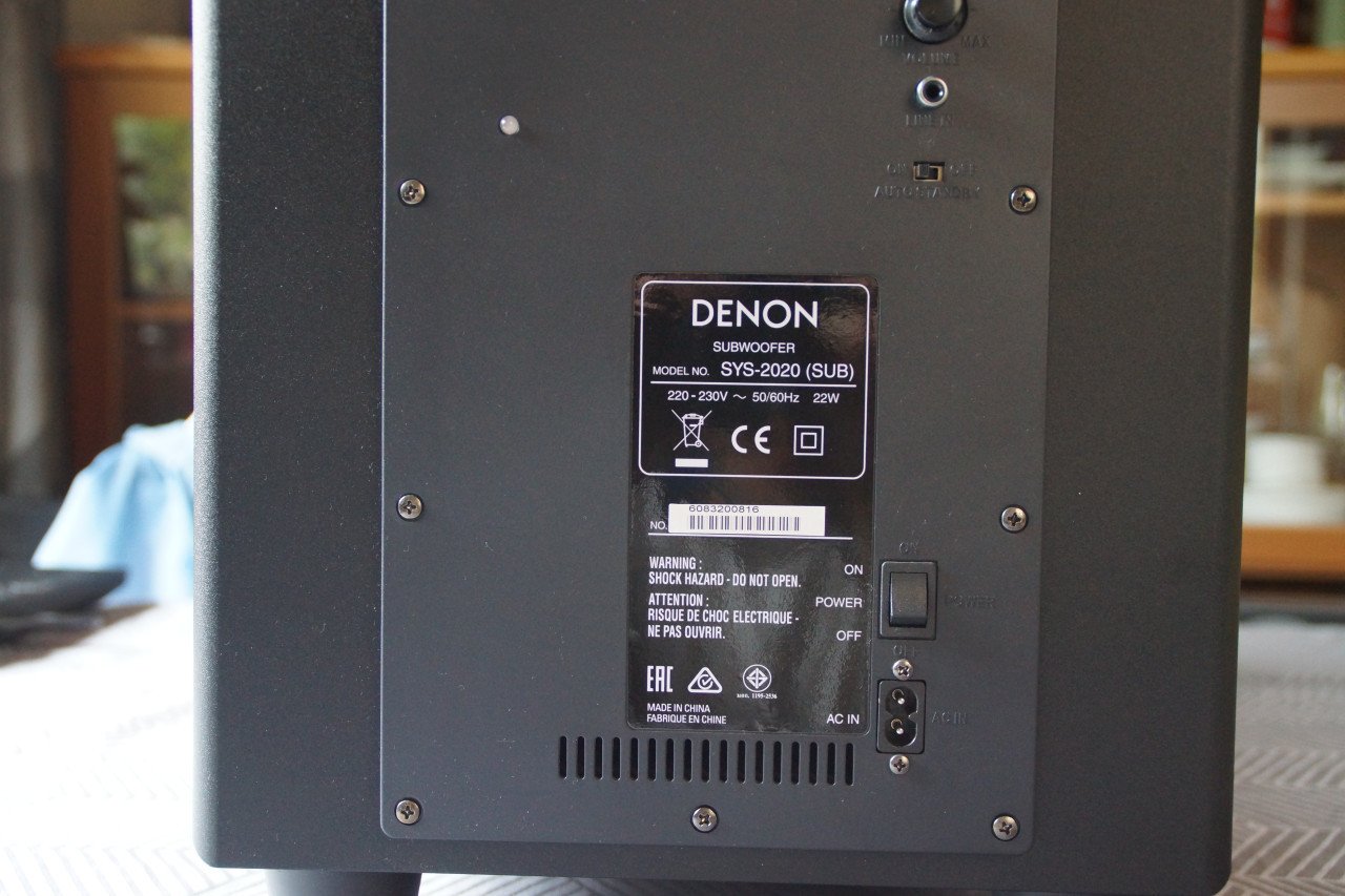 Denon AVR-X520BT receiver plus Denon Sys2020 audio