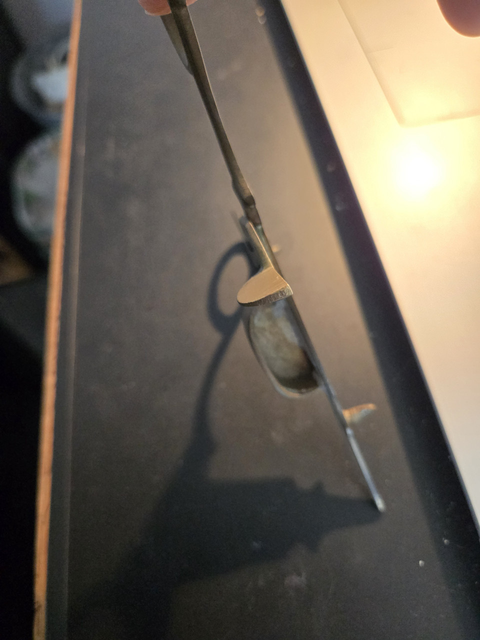 Vintage messing schaar voor het doven van kaarsen 16cm