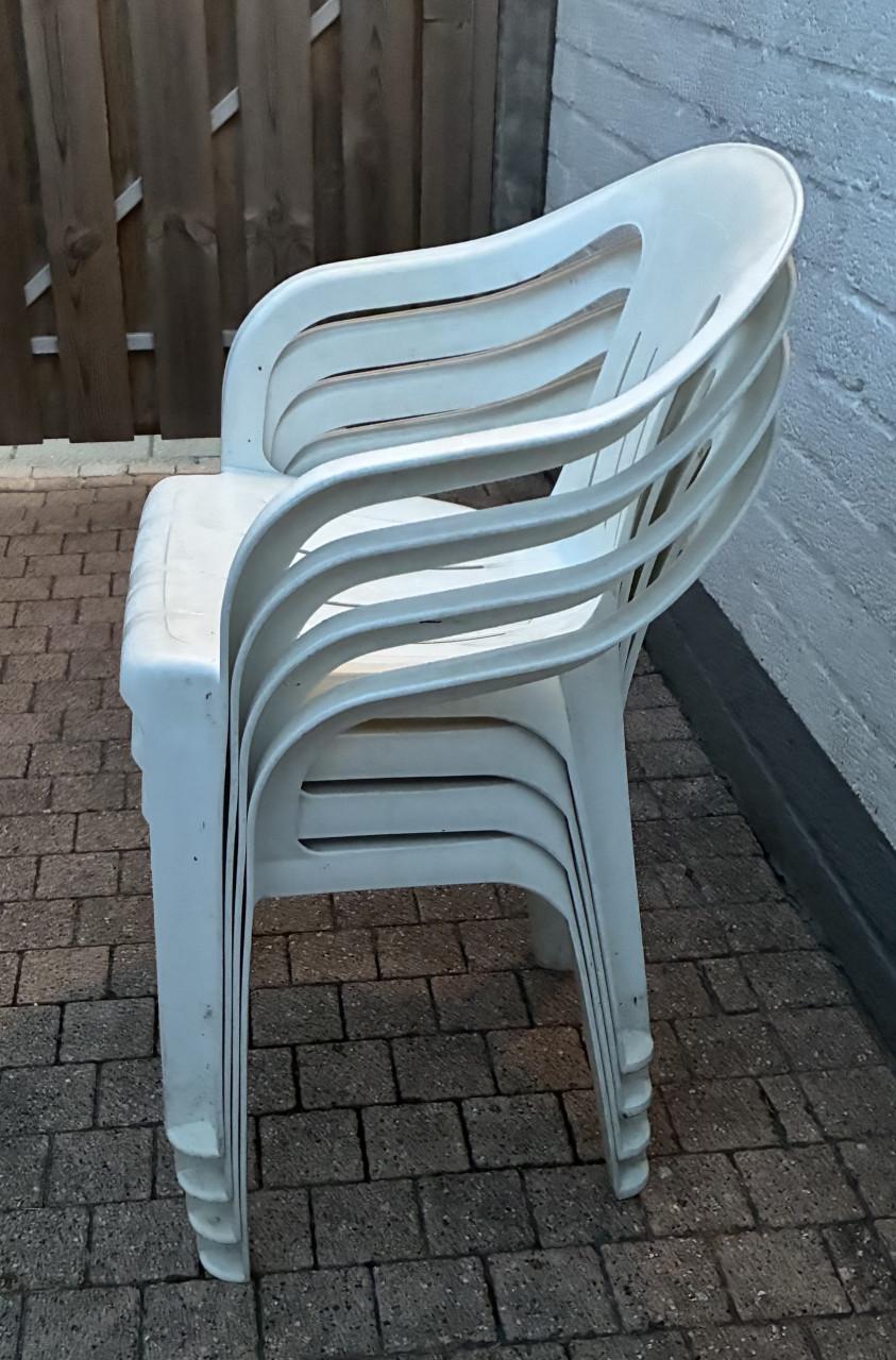 Stapelbare kuip tuinstoelen 4 stuks