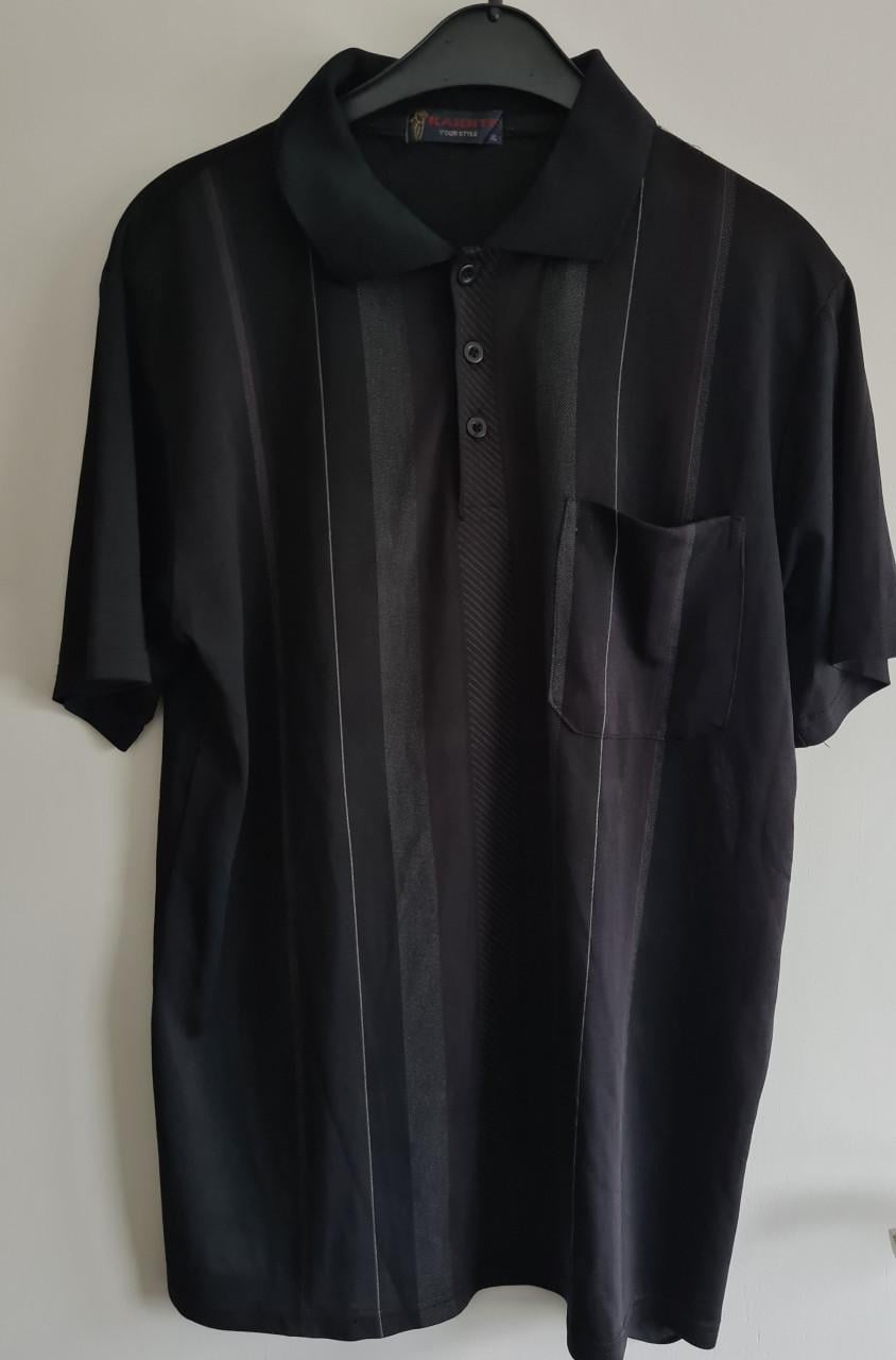 2 heren poloshirt / overhemd grijs en zwart van Kaditi Mt XL