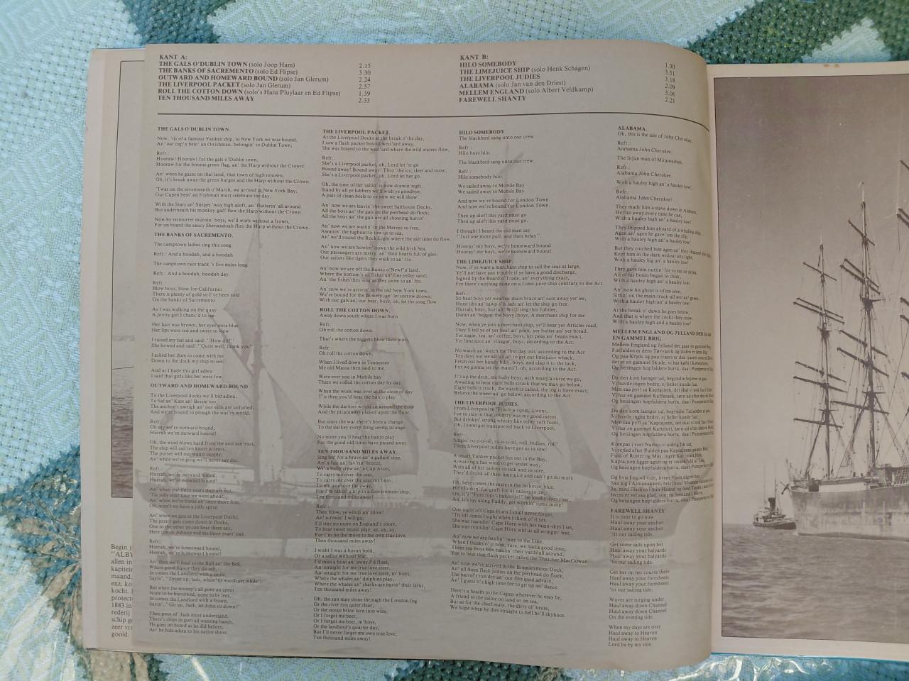 LP 1975 Scheldeloodsenkoor zingt Sea Songs en Shanties. o.l v. Philip Fay.