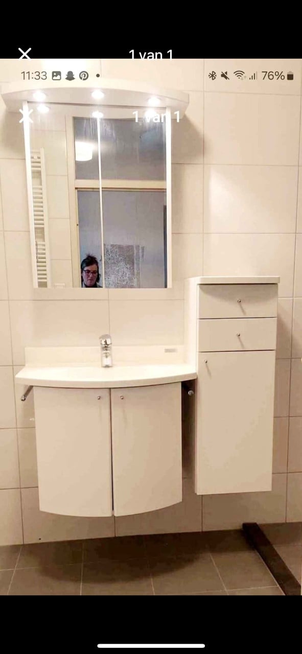 Badkamermeubel met extra kastje
