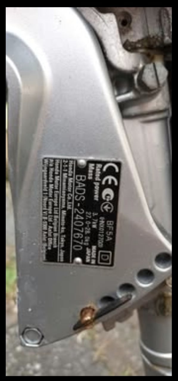 Honda BF5 langstaart buitenboordmotor 5pk