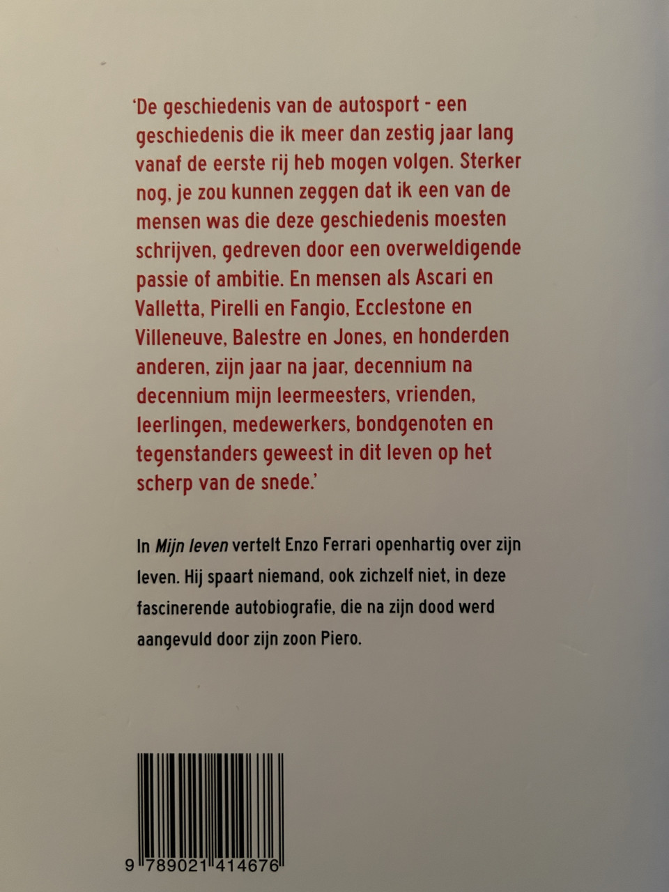 Enzo Ferrari - Mijn Leven