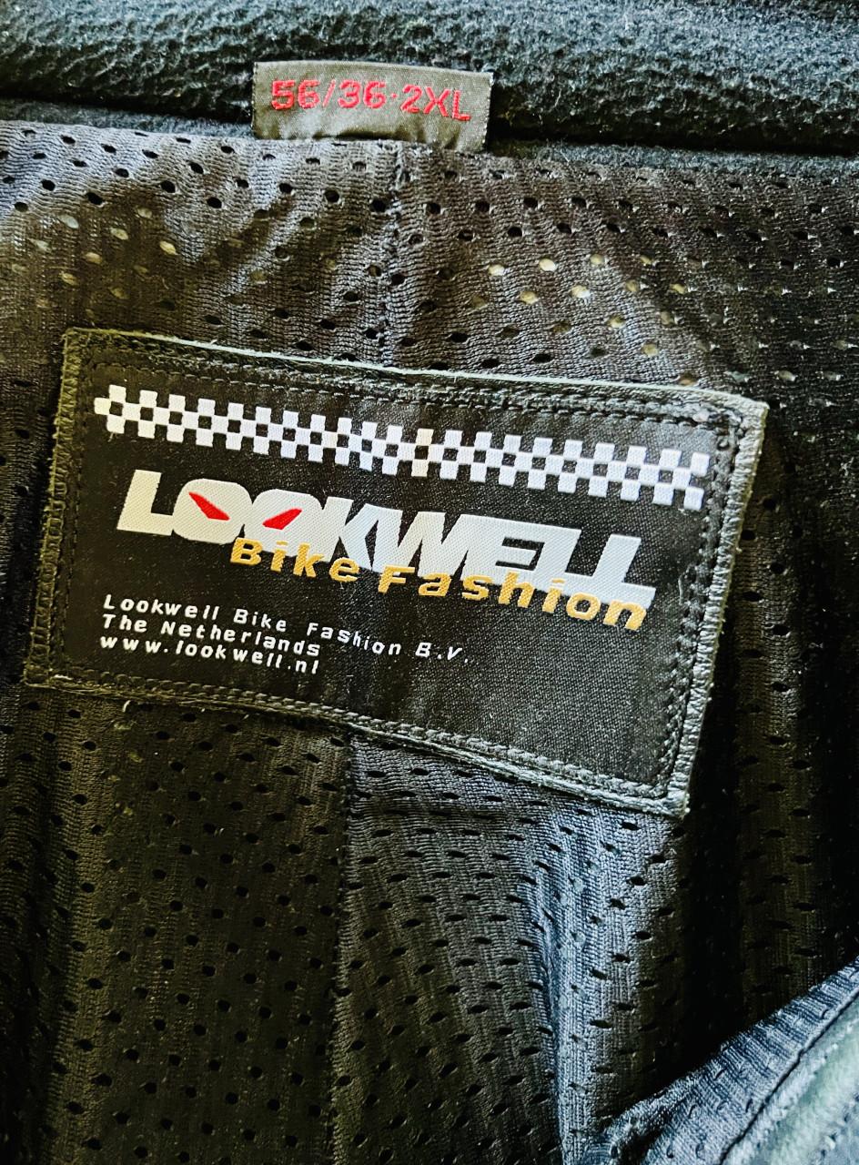 Zwaar leren motorbroek