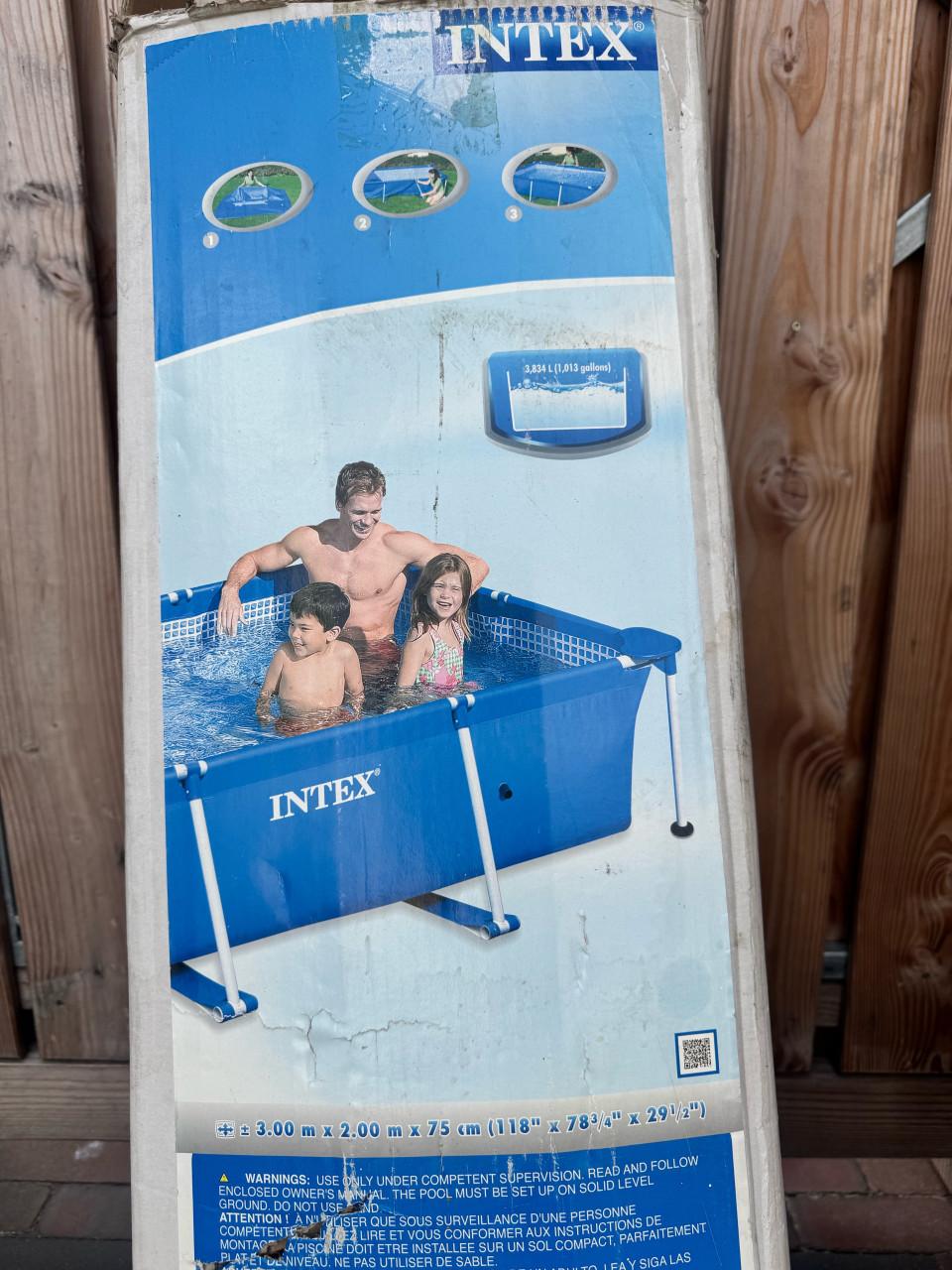 Intex zwembad 3x2x0,75 m incl. pomp en accessoires