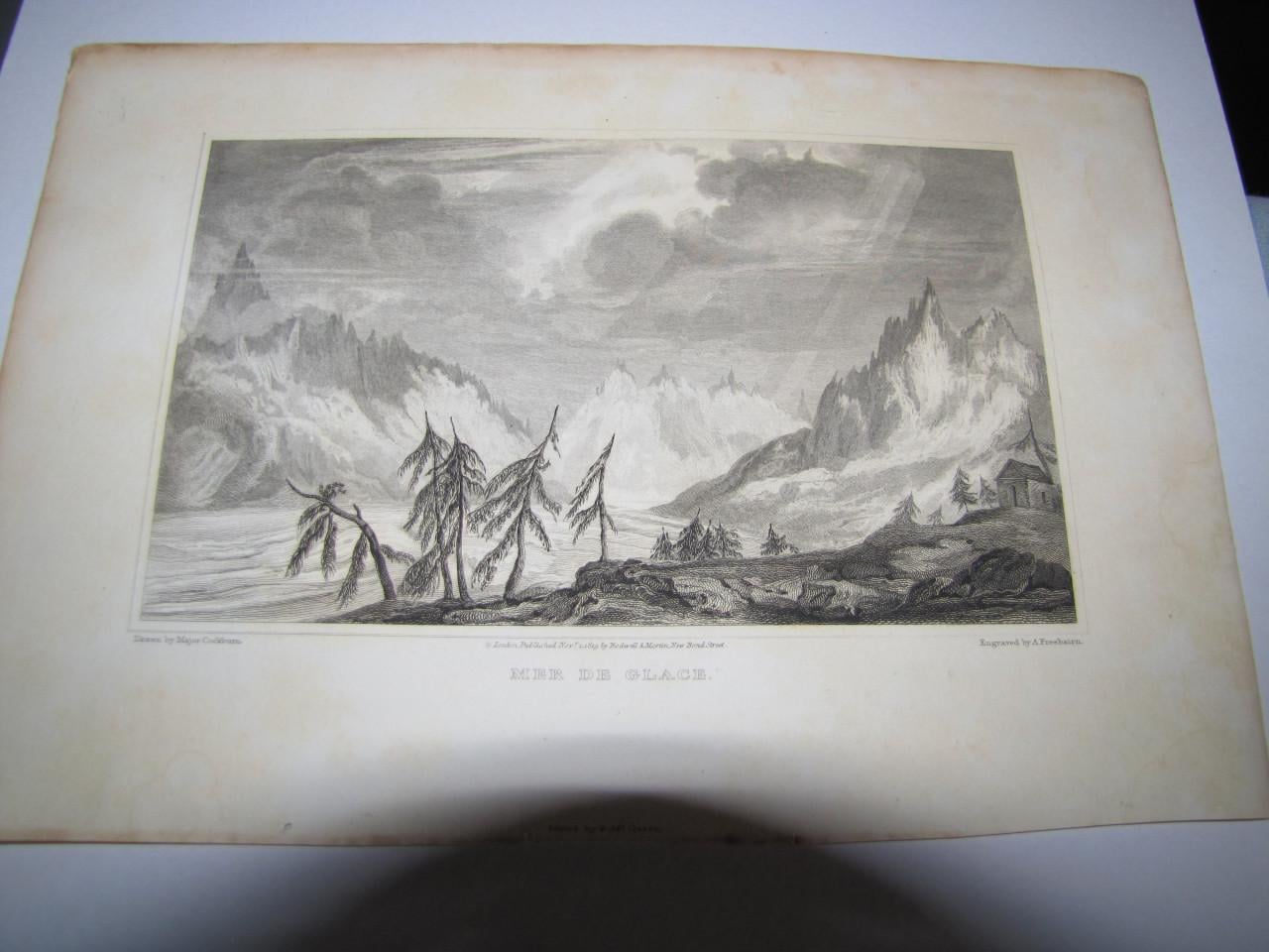 Diverse gravures door Wilam Beattie M.D. Jaartal 1835.