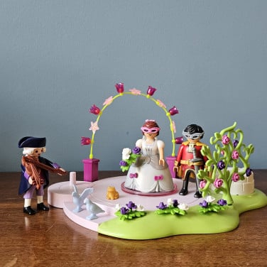 Playmobil dansende prins en prinses gemaskerd bal