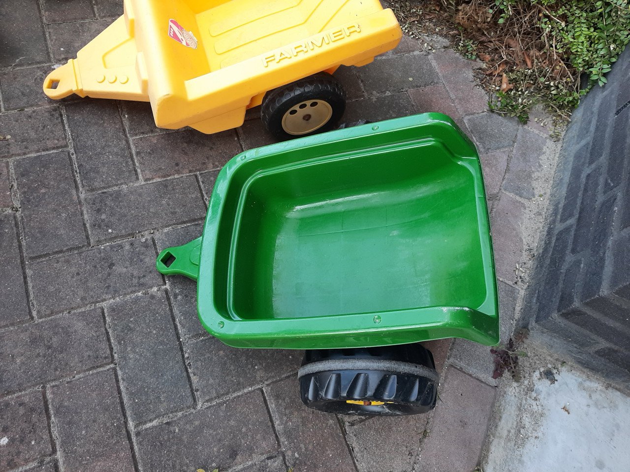 Speelgoed trekker met karren