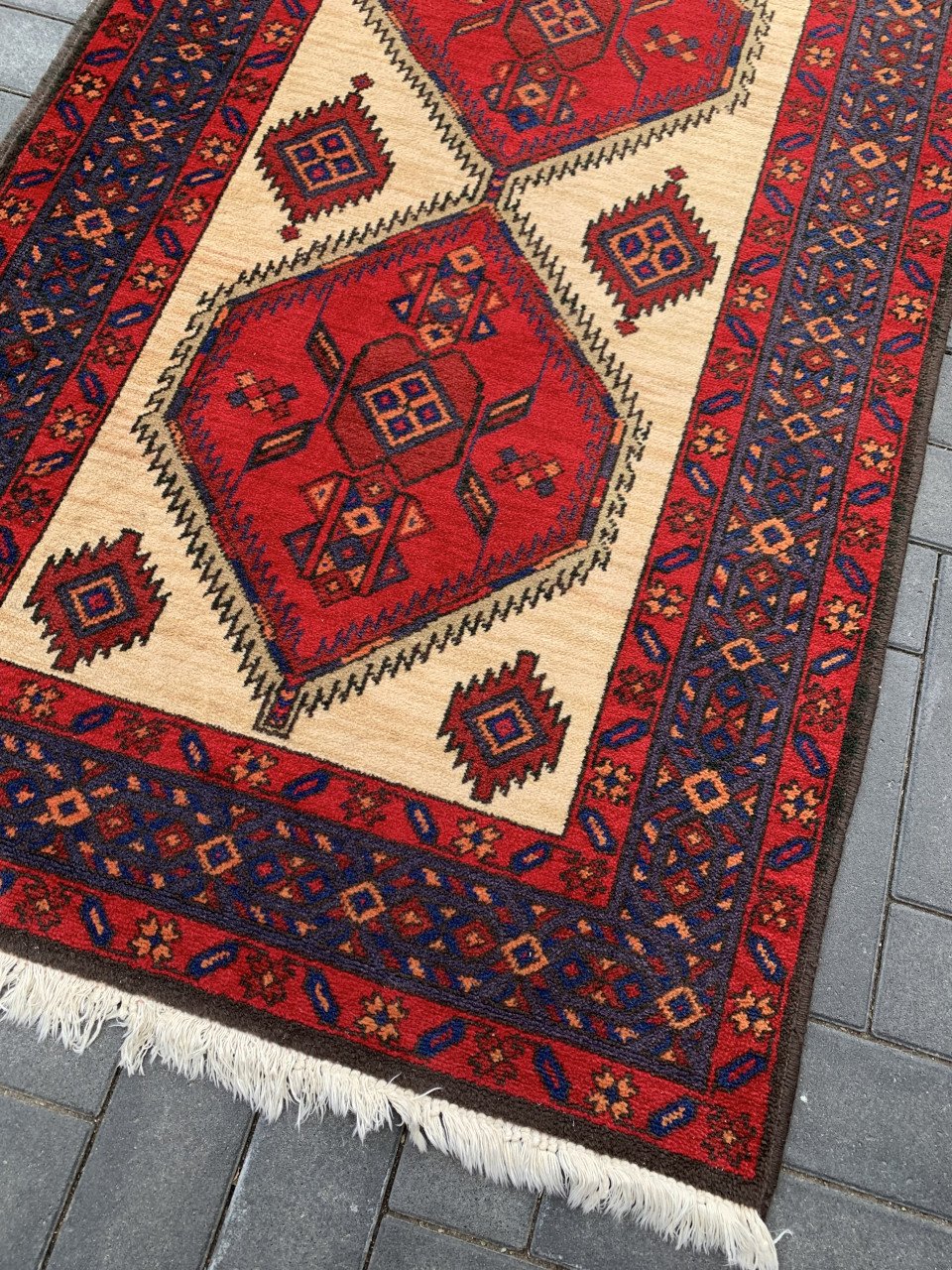 ✨Prachtige Sfeervolle Handgeknoopte Vintage Loper✨