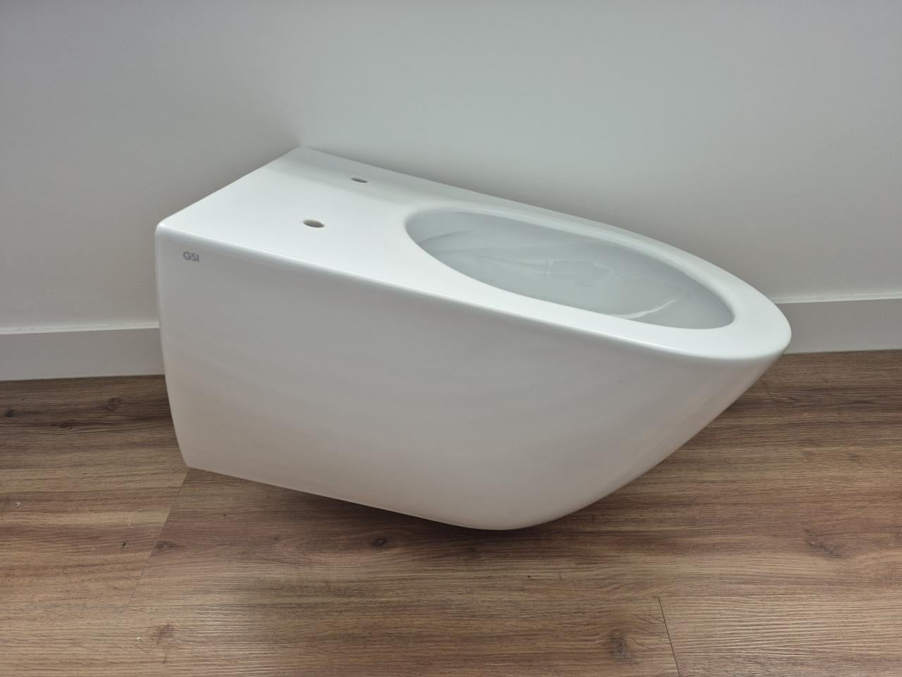 Toiletpot met bril (randloos met swirl flush)