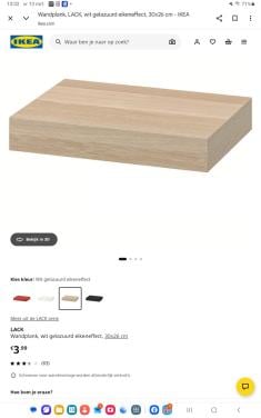 Wandplankjes 4 voor €10.00