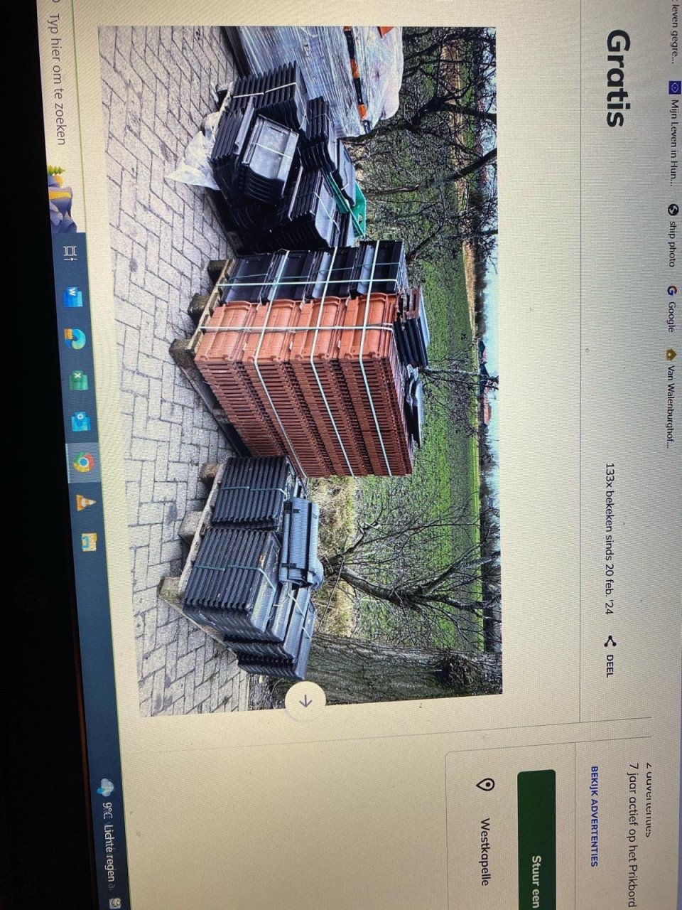 Nieuwe dak pannen