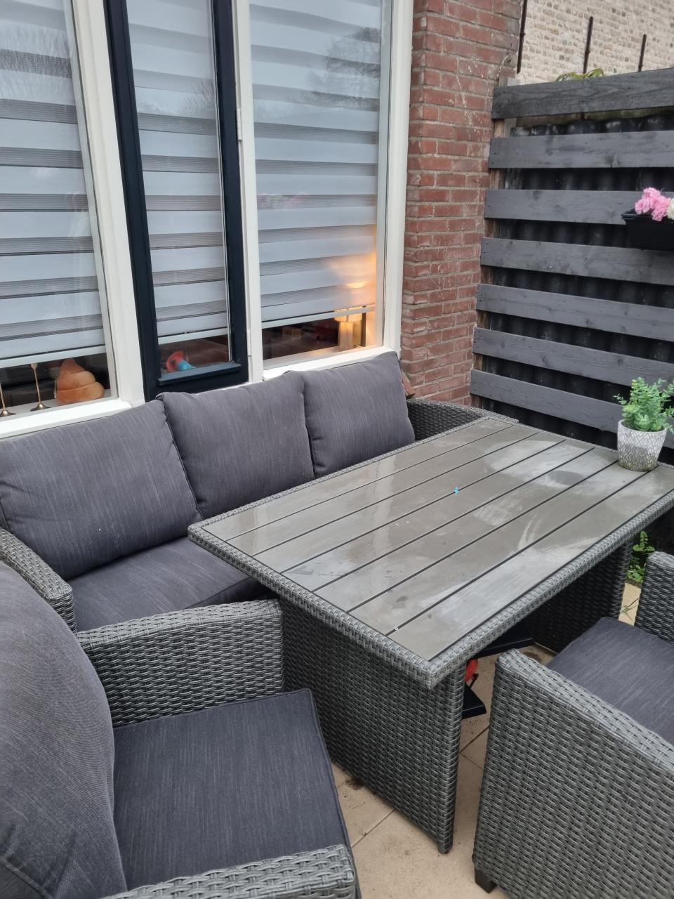 Loungeset 5 persoons Grijs/Antraciet