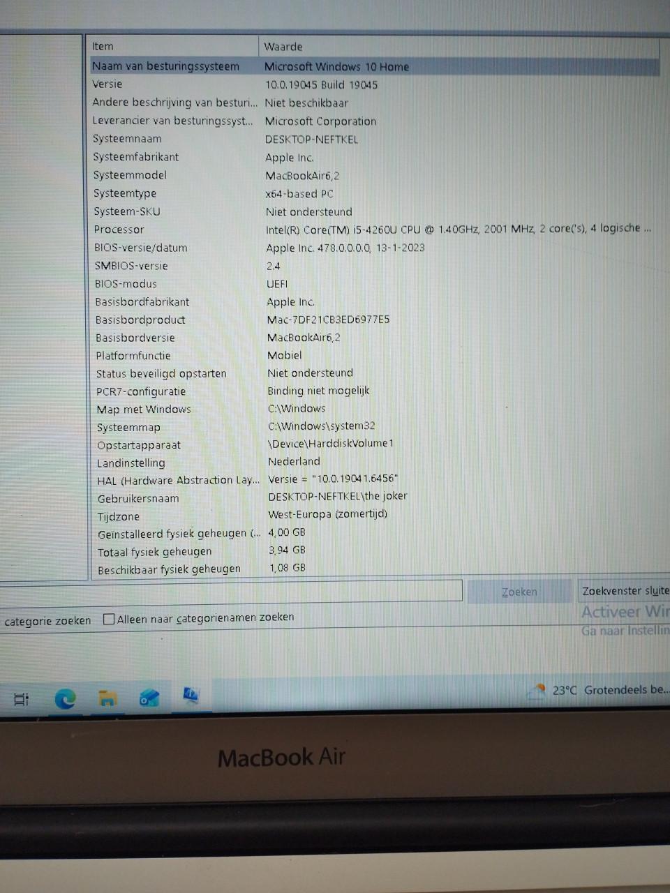 MacBook air i5