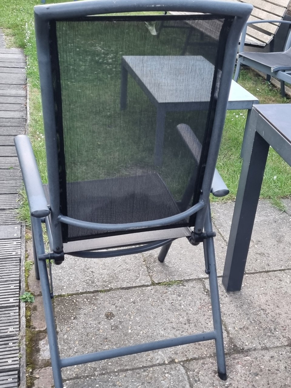 Tuinset, tafels, stoelen, dubbelzit
