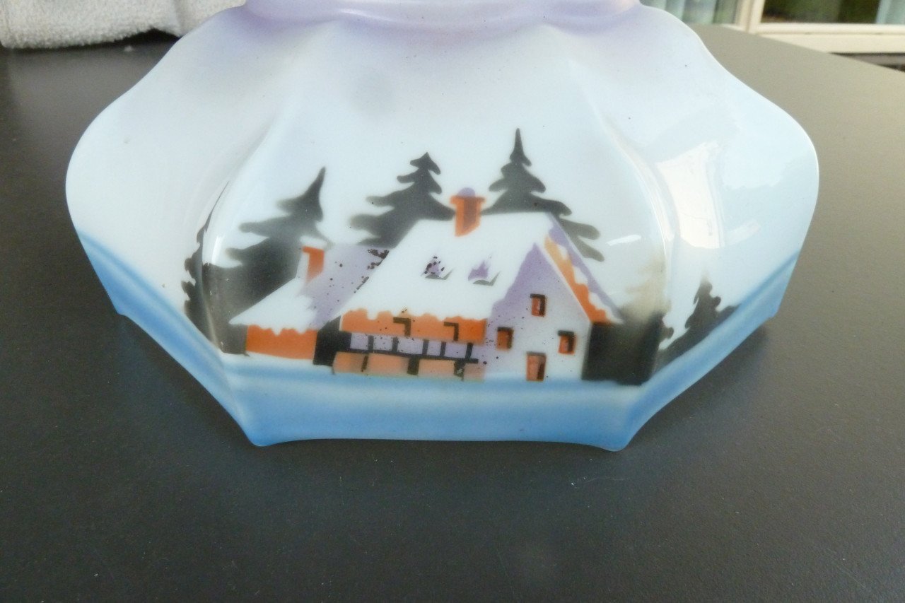 Lampenkap opaline vintage antiek