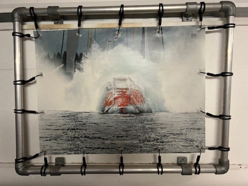 Foto van vrije val boot (FFB) voor buiten